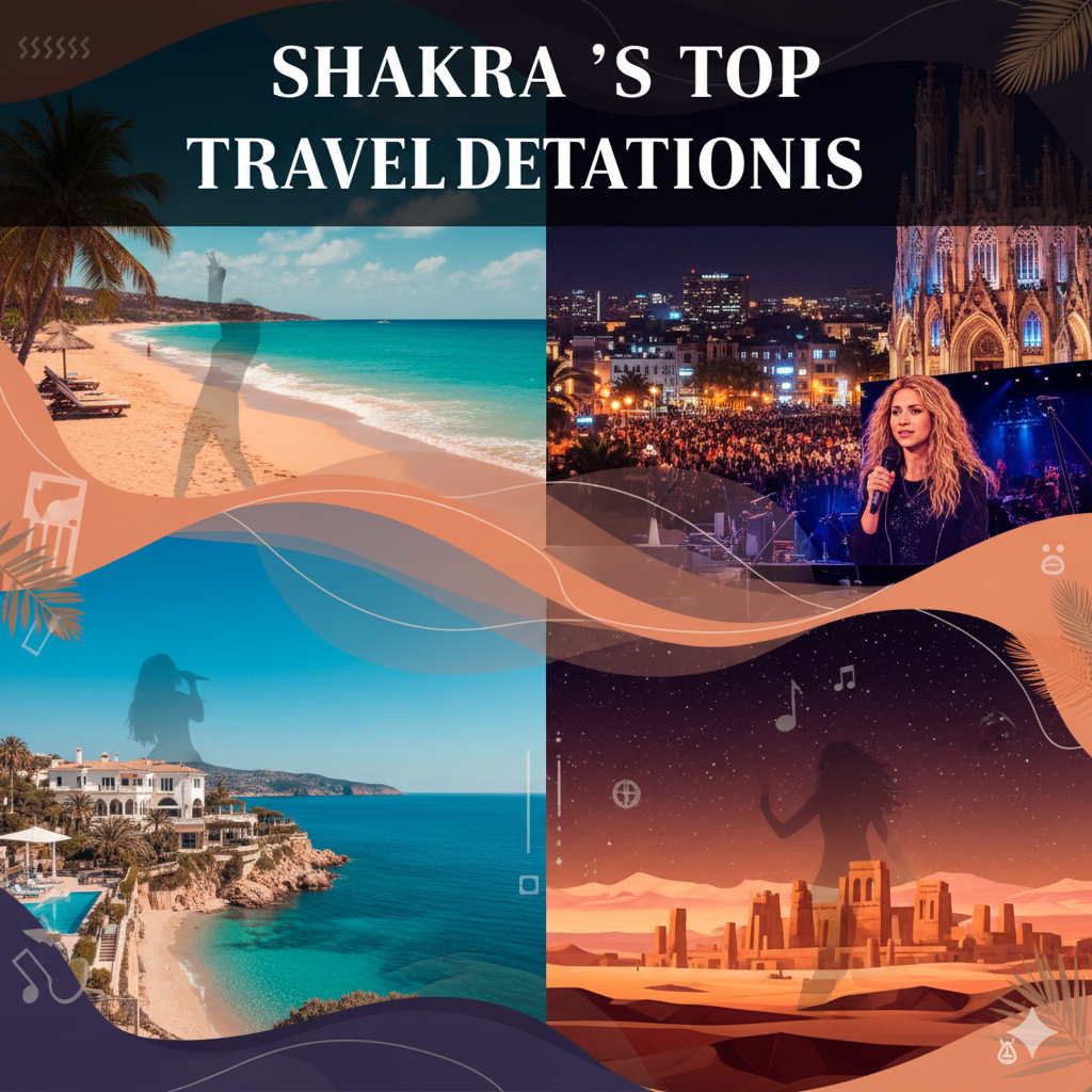 Shakira Travel Destinations