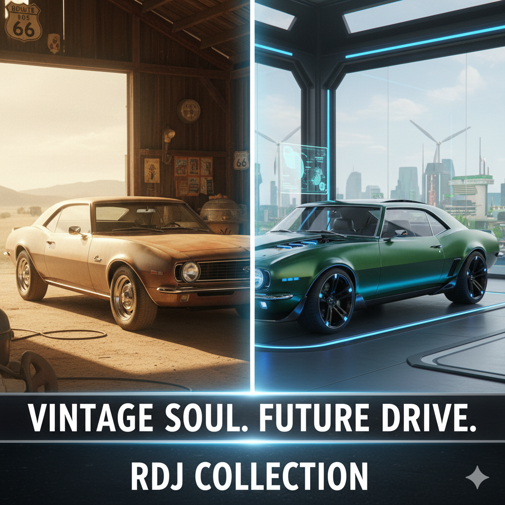 The 1965 Chevrolet Corvette Convertible, a classic American icon from Robert Downey Jr.'s collection, before its revolutionary electric conversion.